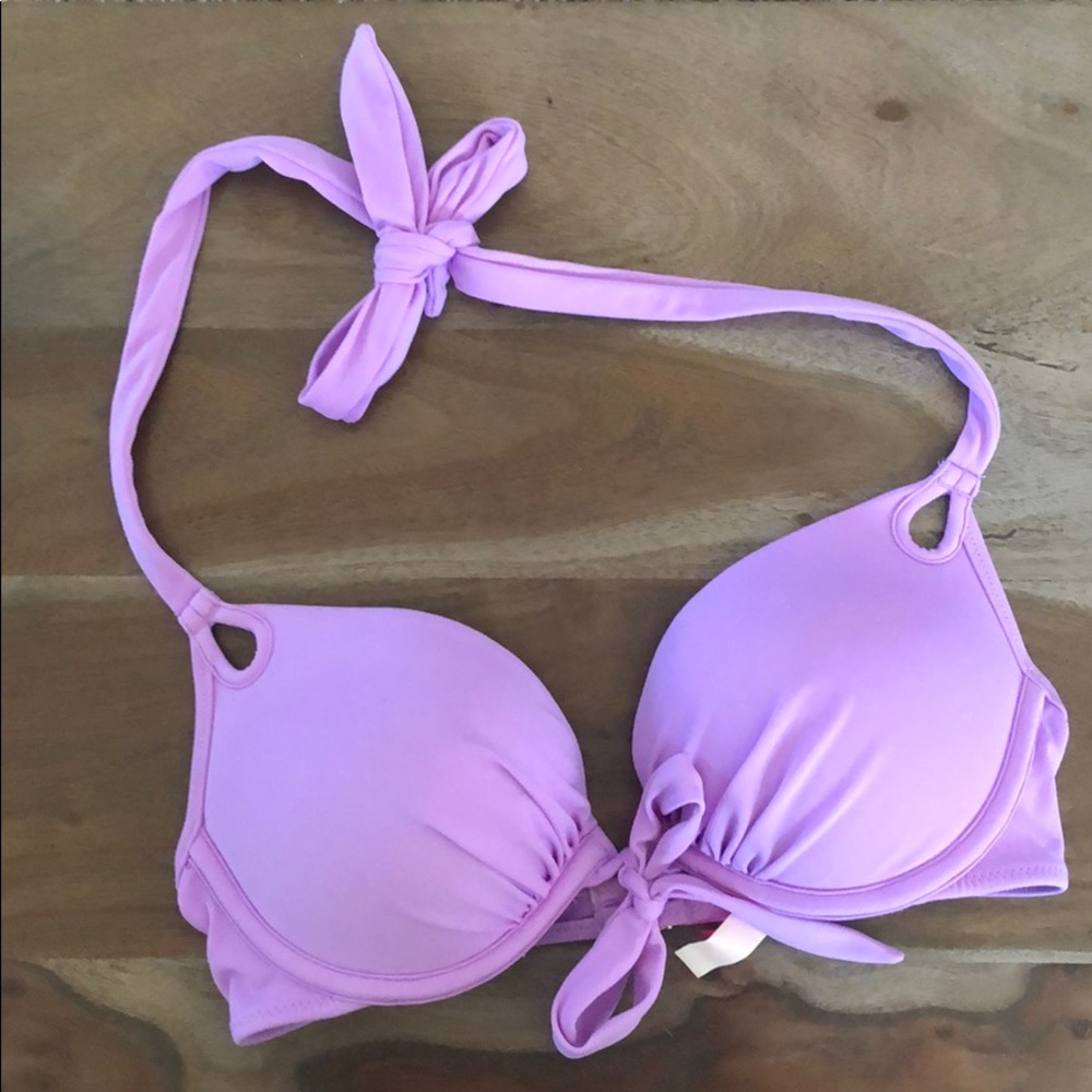 Victoria’s Secret Purple Push-Up Bikini Top 32C